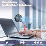 Compact USB Mini Desk Fan with Night Light