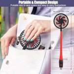 Compact USB Mini Desk Fan with Night Light