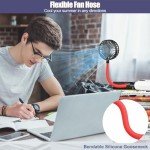 Compact USB Mini Desk Fan with Night Light