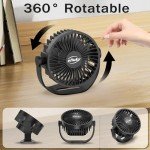 Compact USB Desk Fan with 3 Speed Settings