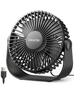Portable USB Desk Fan with 3 Speed Settings