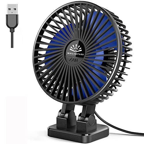 Mini USB Desk Fan - 3 Speed, Portable Cooling