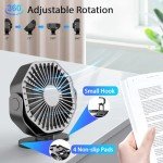 Lerat 5-Inch USB Desk Fan with 3 Speeds