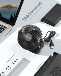 Portable USB Desk Fan with 3 Speed Settings