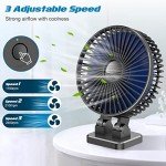 Mini USB Desk Fan - 3 Speed, Portable Cooling