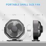 Lerat 5-Inch USB Desk Fan with 3 Speeds
