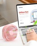 Compact USB Desk Fan - 3 Speed, Portable, Quiet