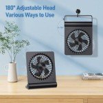 USB Mini Desk Fan with Adjustable Speeds