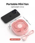 Compact USB Desk Fan - 3 Speed, Portable, Quiet