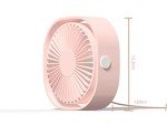 Quiet USB Desk Fan - Mini Portable Cooling (Pink)