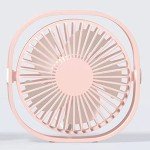 Quiet USB Desk Fan - Mini Portable Cooling (Pink)
