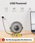 Compact USB Desk Fan - 3 Speed Portable Fan
