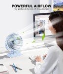 Mini USB Desk Fan - 360° Rotation, 3 Speeds
