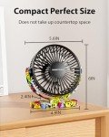 Compact USB Desk Fan - 3 Speed Portable Fan