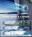 Mini USB Desk Fan - 360° Rotation, 3 Speeds