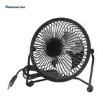USB Metal Desktop Fan with Switch - Black
