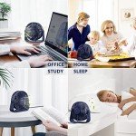 Compact 5-Inch USB Desk Fan - Navy Blue