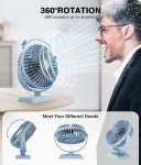 Mini USB Desk Fan - 360° Rotation, 3 Speeds