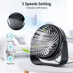 Portable Mini USB Desk Fan - 3 Speeds