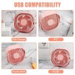 Mini USB Desk Fan - 3 Speed & Rotatable