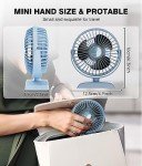 Mini USB Desk Fan - 360° Rotation, 3 Speeds
