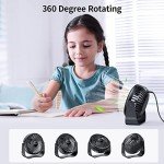Portable Mini USB Desk Fan - 3 Speeds