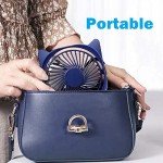 Portable USB Desk Fan - 4 Speed Mini Fan
