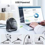 Portable Mini USB Desk Fan - 3 Speeds