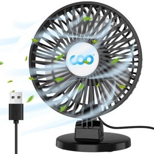 Mini USB Desk Fan – 3 Speed Portable Airflow