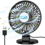 Mini USB Desk Fan – 3 Speed Portable Airflow