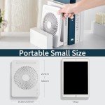 USB Desk Fan with LED Light - 3 Speeds