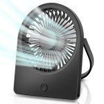 Small USB Desk Fan - 3 Speed, Portable & Quiet