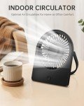 Small USB Desk Fan - 3 Speed, Portable & Quiet