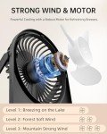 Small USB Desk Fan - 3 Speed, Portable & Quiet