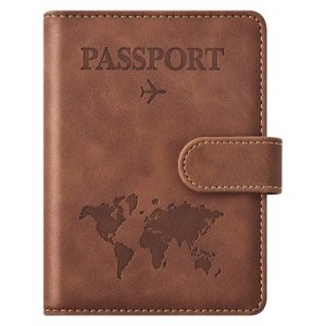 Brown Passport Holder for Travel Essentials