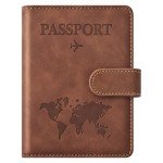 Brown Passport Holder for Travel Essentials