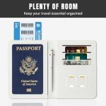 RFID Blocking Passport Holder with Leaf Design