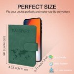 Sovirose RFID Passport Holder - Green Travel Essential