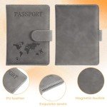 2 Pack RFID Blocking Passport Holders with Pen