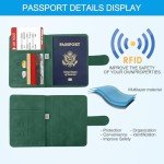 Sovirose RFID Passport Holder - Green Travel Essential