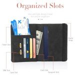 2 Pack RFID Passport Holders - Travel Essentials