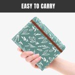 RFID Blocking Passport Holder with Leaf Design