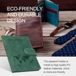 Sovirose RFID Passport Holder - Green Travel Essential