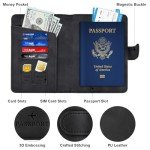 Herain RFID Passport Holder Travel Wallet for Families