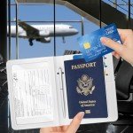 RFID Blocking Passport Holder with Leaf Design