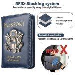 RFID Passport Holder Wallet for Travel, Waterproof