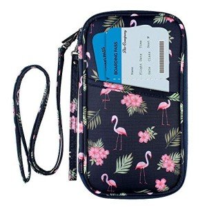 Flamingo RFID Passport Wallet with Vaccine Card Slot