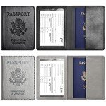 2-Pack Passport Holder Wallet for Travel