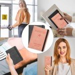 2 Pack RFID Passport Holders - Travel Essentials