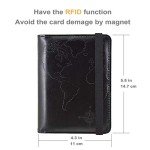 RFID Passport Holder for Travel - Black Wallet